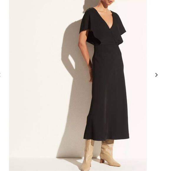 Vince V-Neck Flutter Sleeve Dress Size 0 NWT - Picture 1 of 5